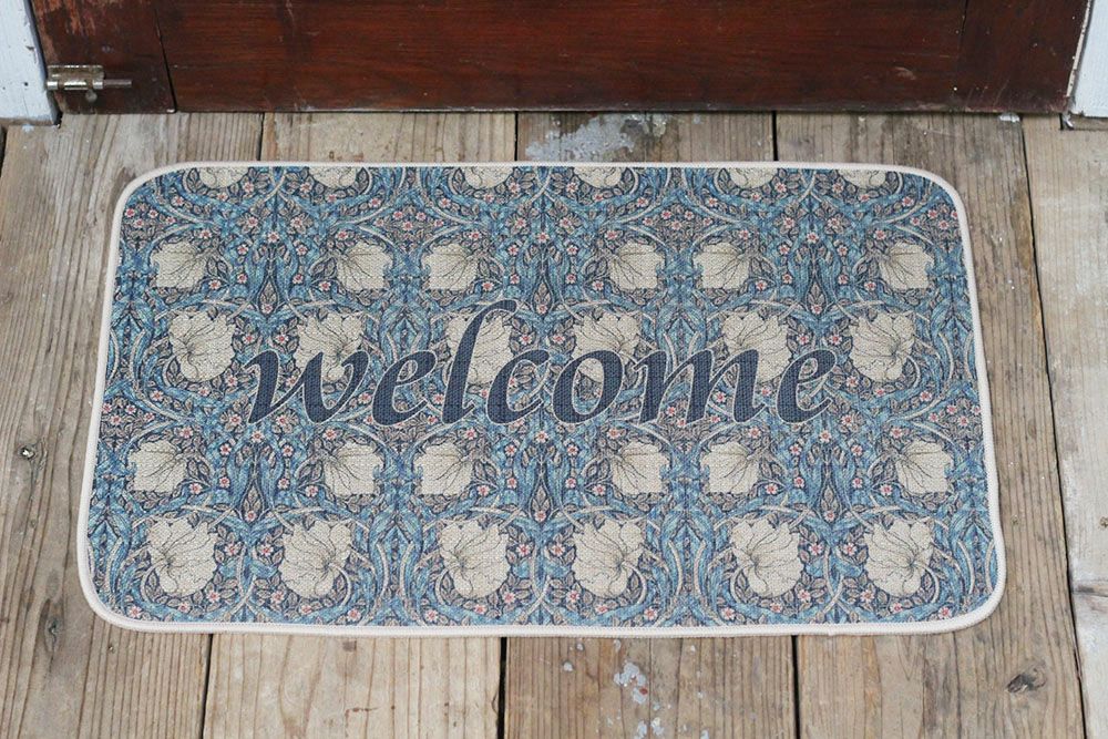 屋内用玄関マット ウィリアム・モリス WELCOME