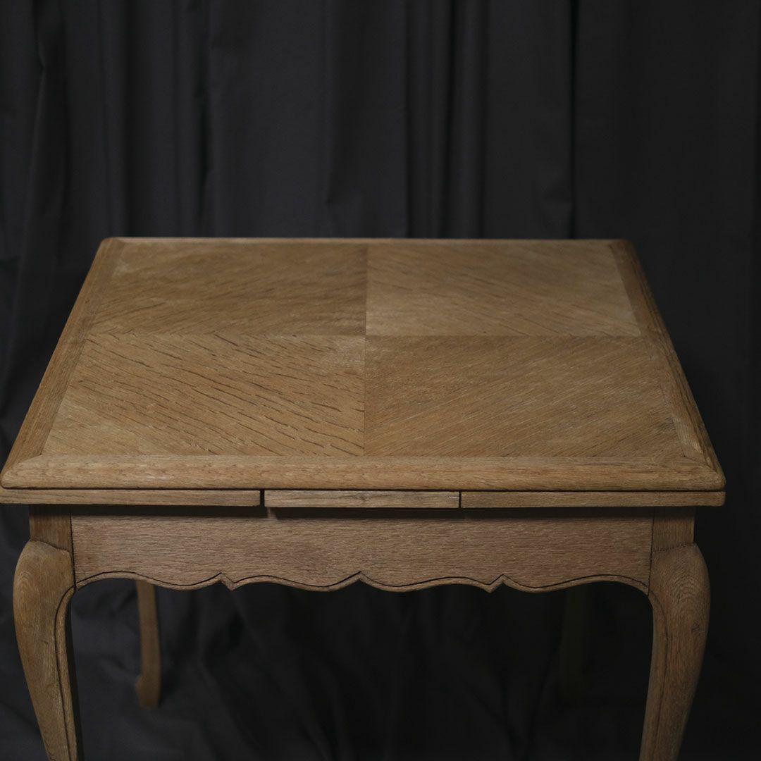アンティーク ドローリーフテーブル フランス 剥離された拡張テーブル