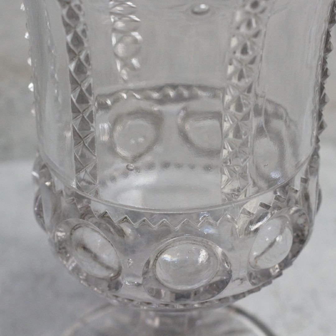 アンティーク セロリベース 花瓶 イギリス ガラスフラワーベース