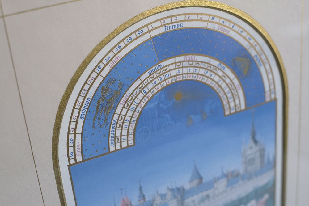  ヴィンテージピクチャー Les Tr&#232;s Riches Heures du duc de Berry フランス 絵