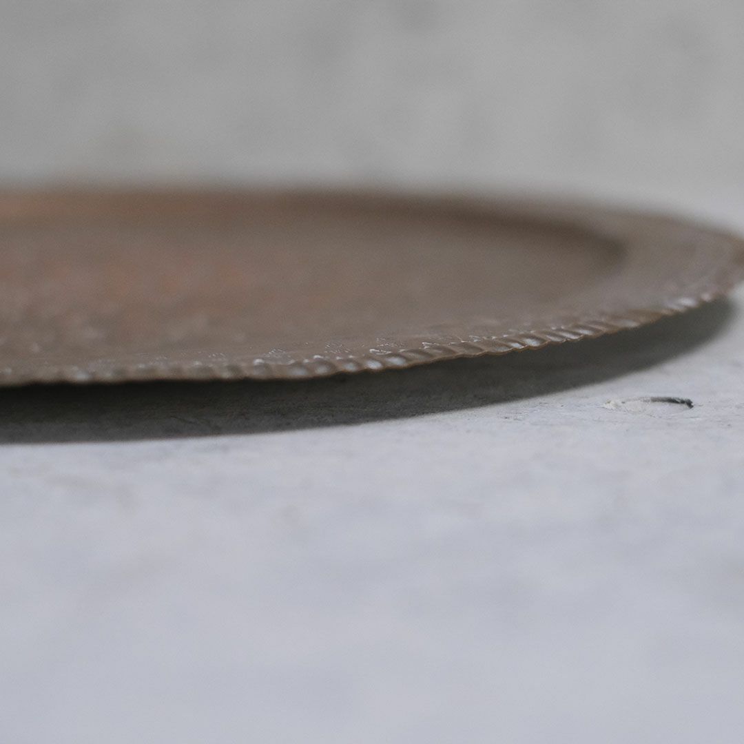 アンティーク モロッカンコッパートレイ 趣きのある銅製のトレー