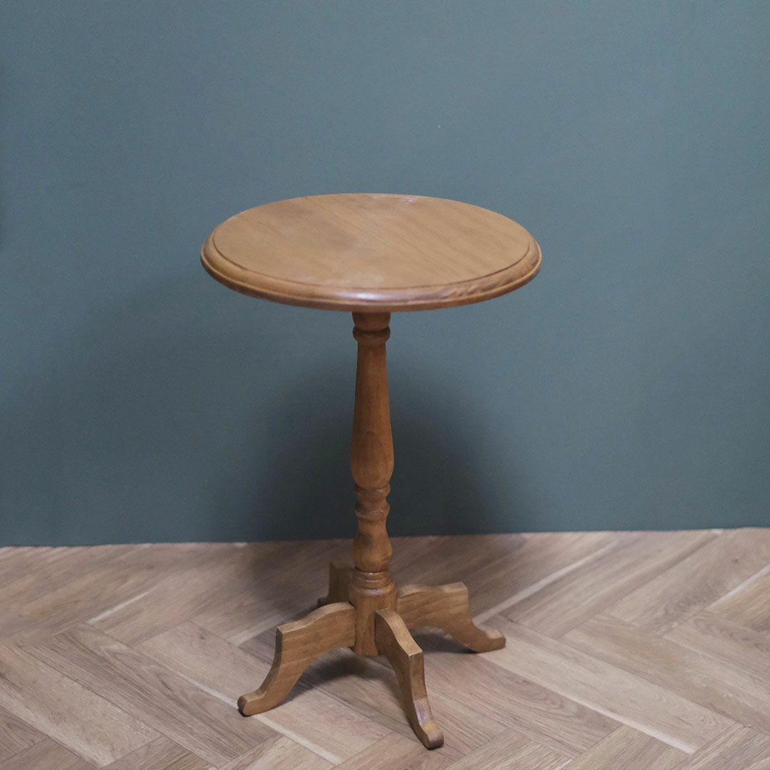 素朴なパインのオケージョナルテーブル 花台 サイドテーブルの通販 