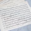 ヨーロッパアンティーク楽譜と洋書の１ページの６枚セット