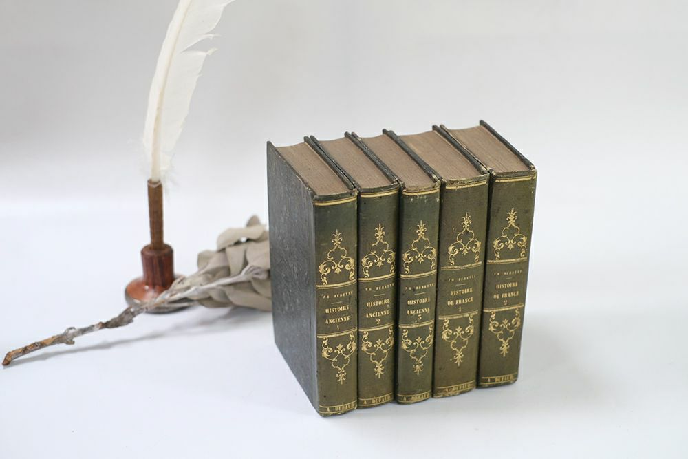 アンティークブック フランスの歴史書19世紀 古書 本