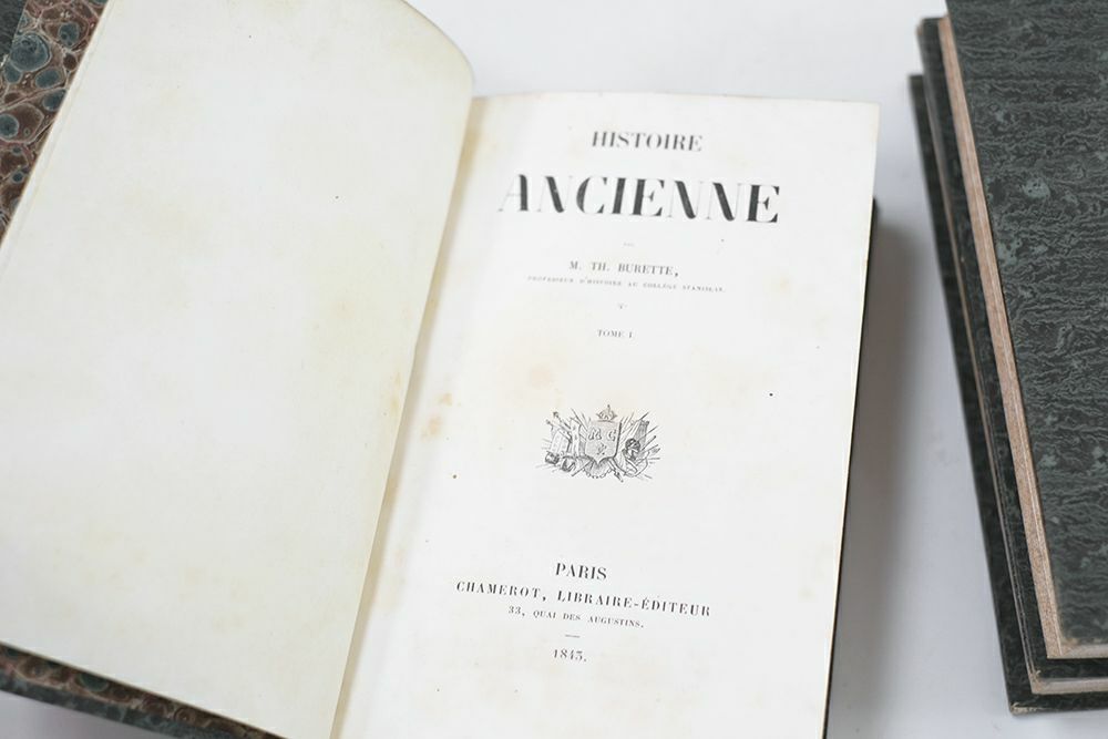 アンティークブック フランスの歴史書19世紀 古書 本