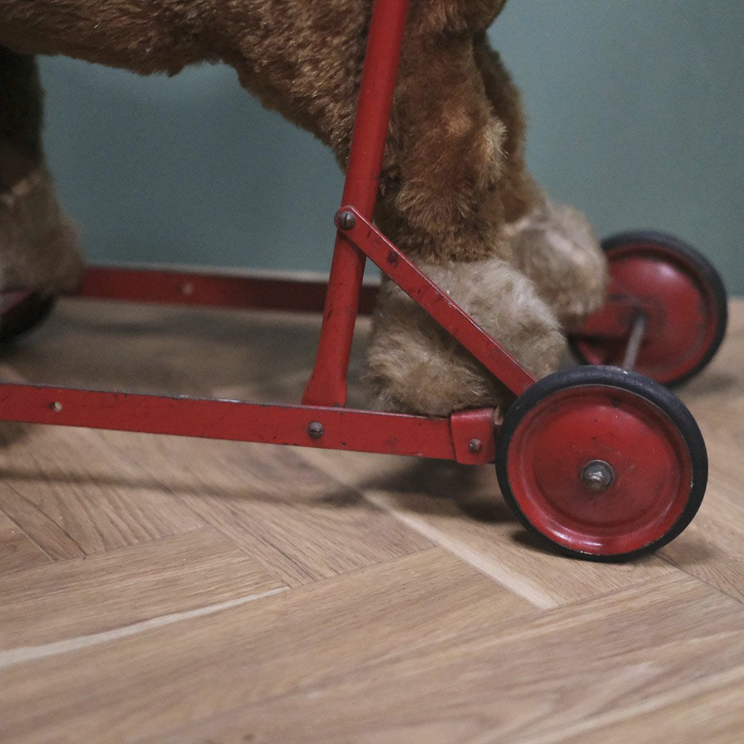 アンティーク チャイルドトイホースウォーカー イギリス 仔馬の幼児用手押し車 玩具