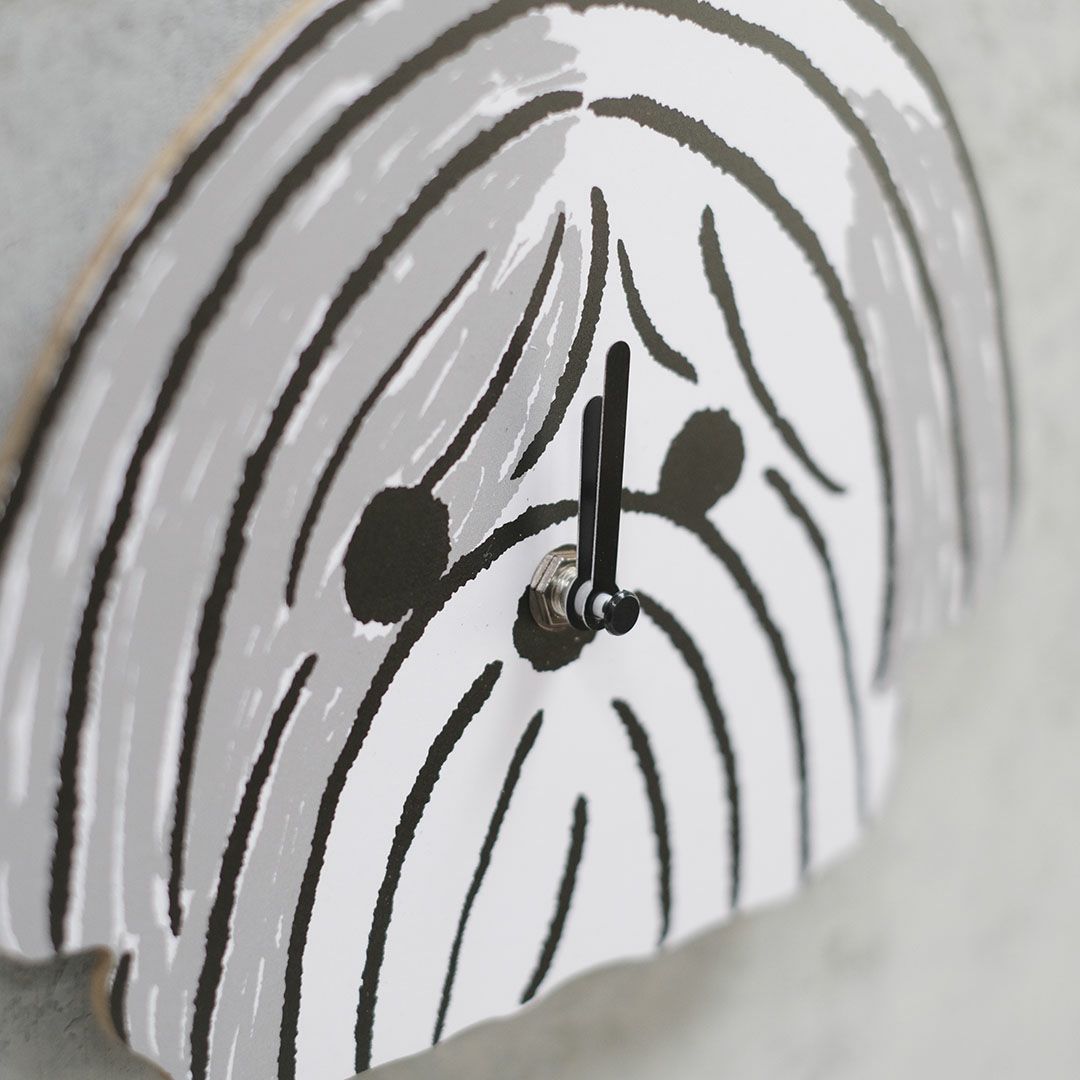 Yamabatosha 犬の壁掛け時計 ドッグウォールクロック