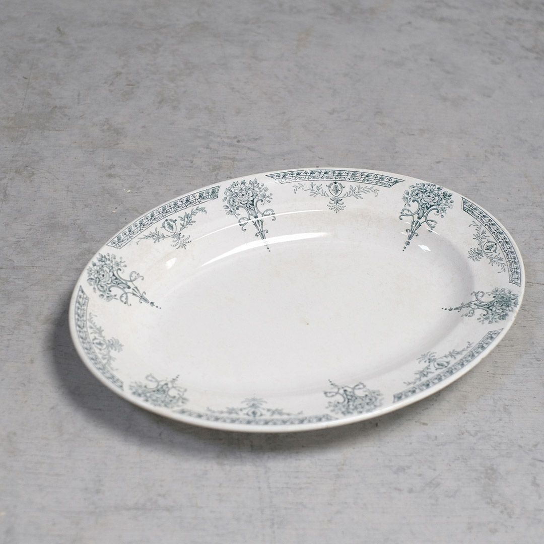 アンティークオーバルプレート リュネヴィル（Lunéville） フランス 楕円皿