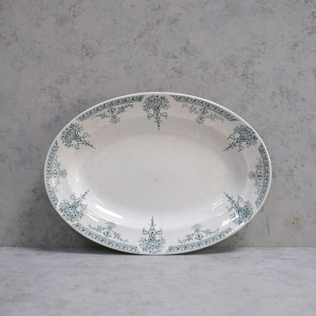 アンティークオーバルプレート リュネヴィル（Lunéville） フランス 楕円皿