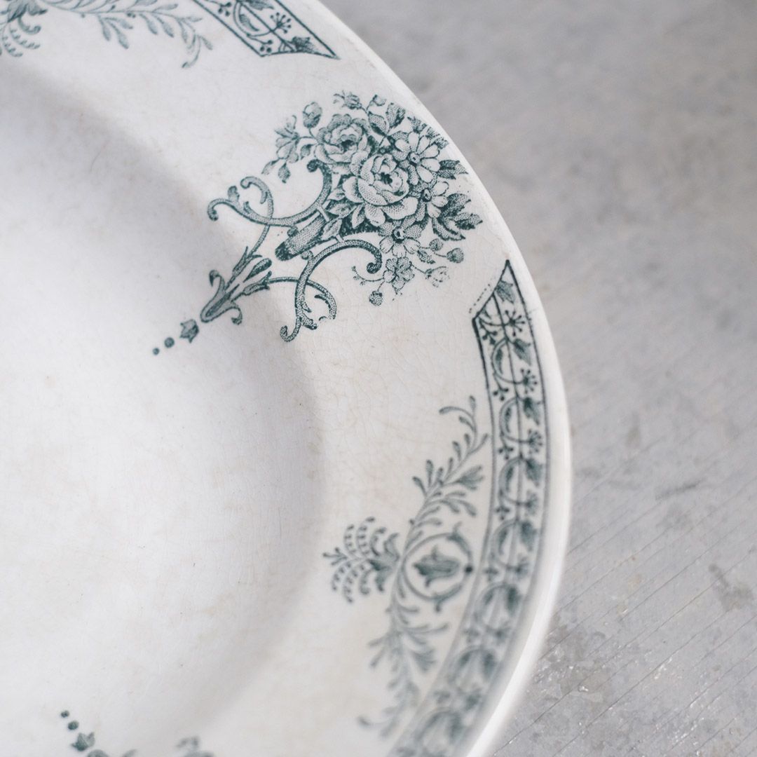 アンティークオーバルプレート リュネヴィル（Lunéville） フランス 楕円皿