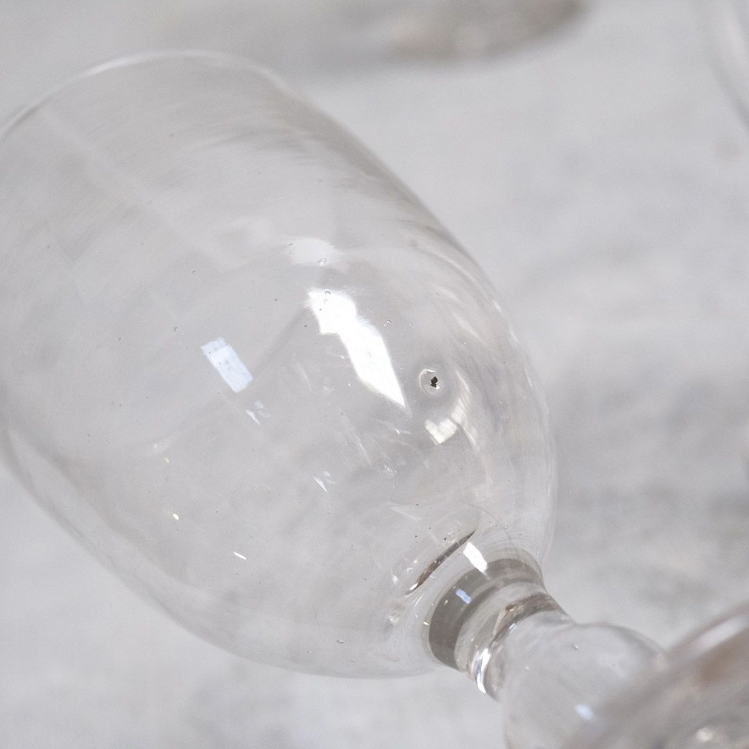 アンティーク 手吹きのビストログラス 1800年代 ワイングラス5