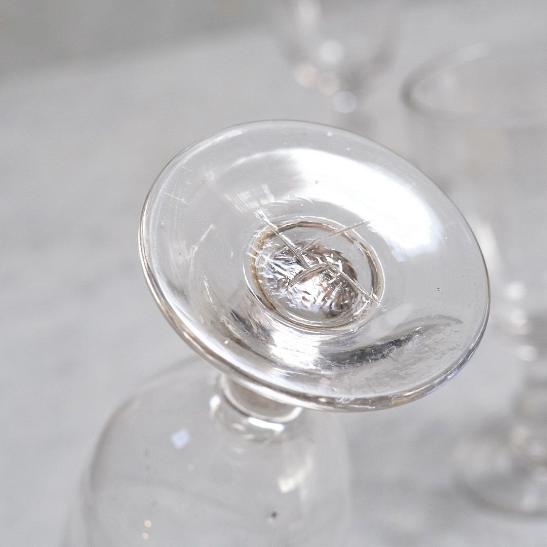 アンティーク 手吹きのビストログラス 1800年代 ワイングラス8