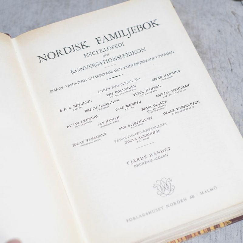 アンティーク・Nordisk familjebok(北欧百科事典) 1956年出版 