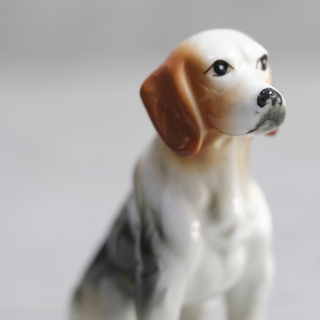 アンティーク 犬のフィギュリン 陶器人形8
