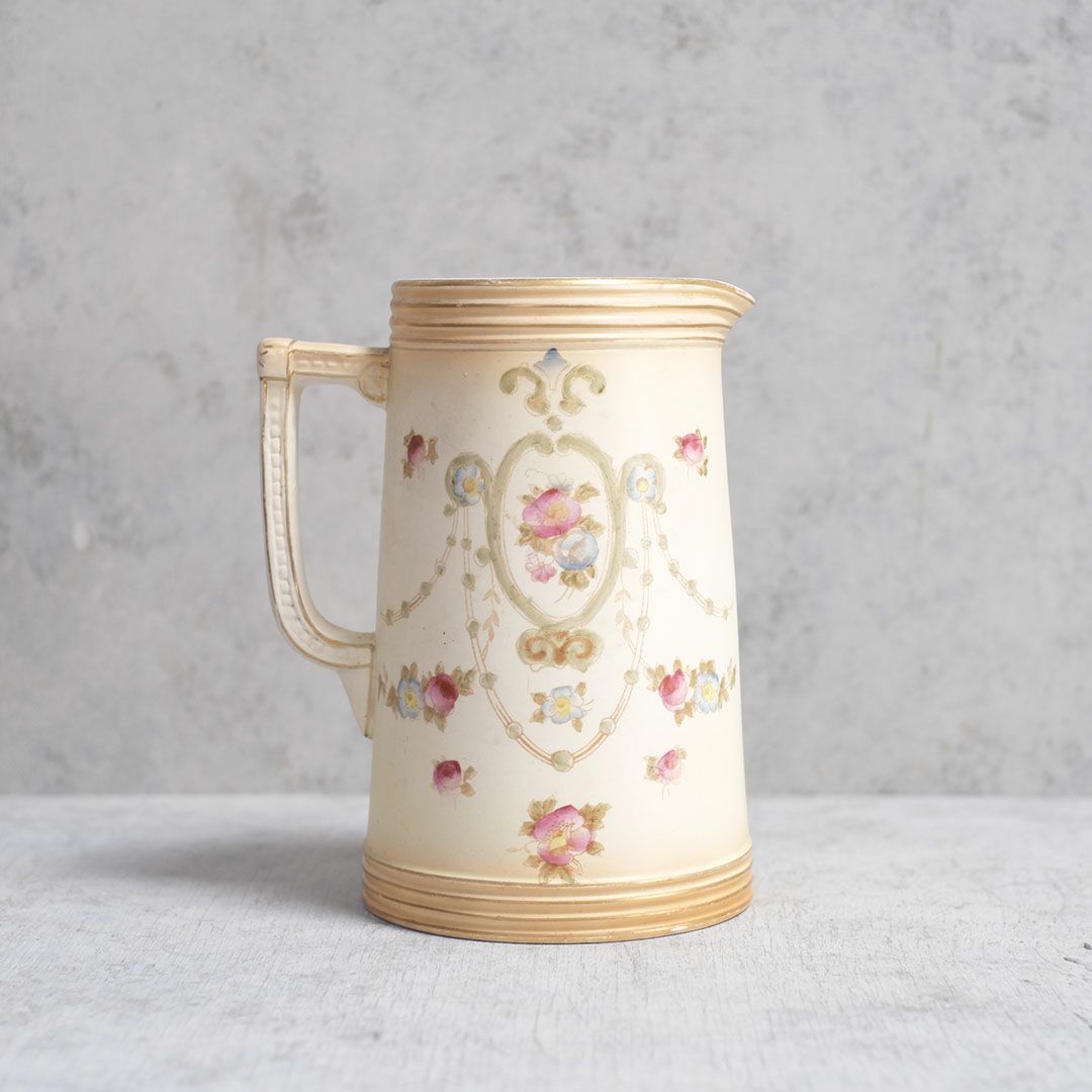 アンティークジャグ イギリス CROWN DEVON 陶器の花瓶2