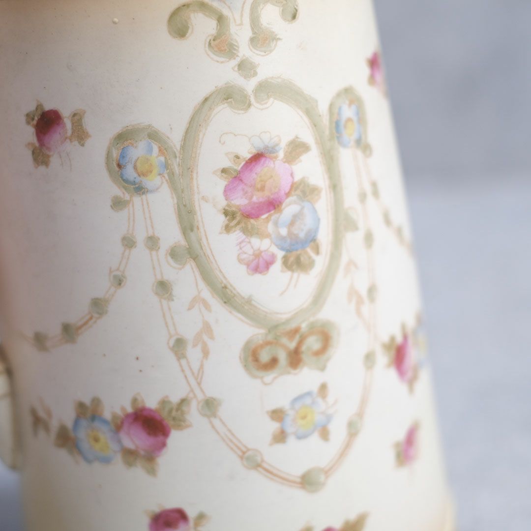 アンティークジャグ イギリス CROWN DEVON 陶器の花瓶5