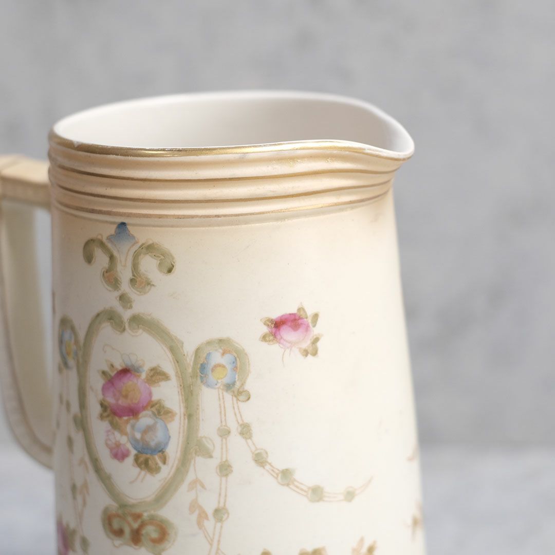 アンティークジャグ イギリス CROWN DEVON 陶器の花瓶6