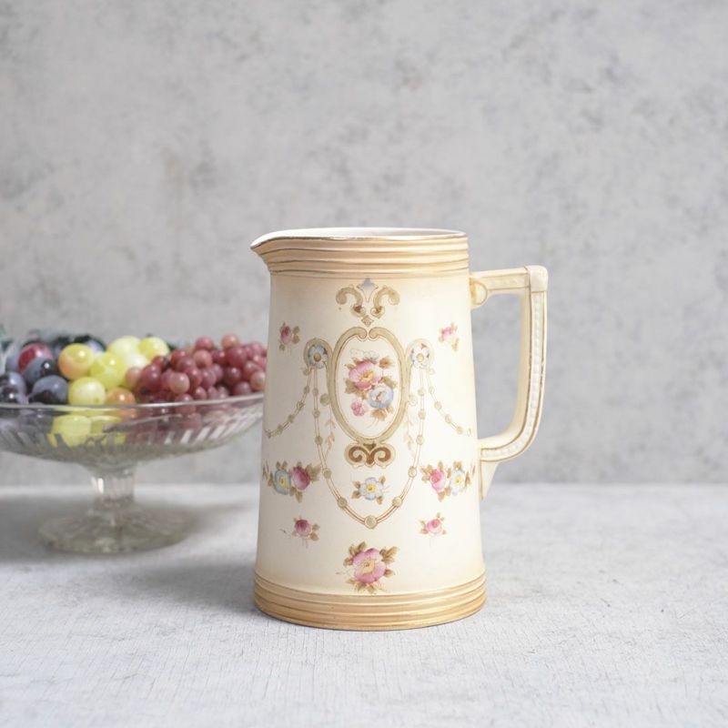 アンティークジャグ イギリス CROWN DEVON 陶器の花瓶の通販 アンティークショップMALTOオンライン