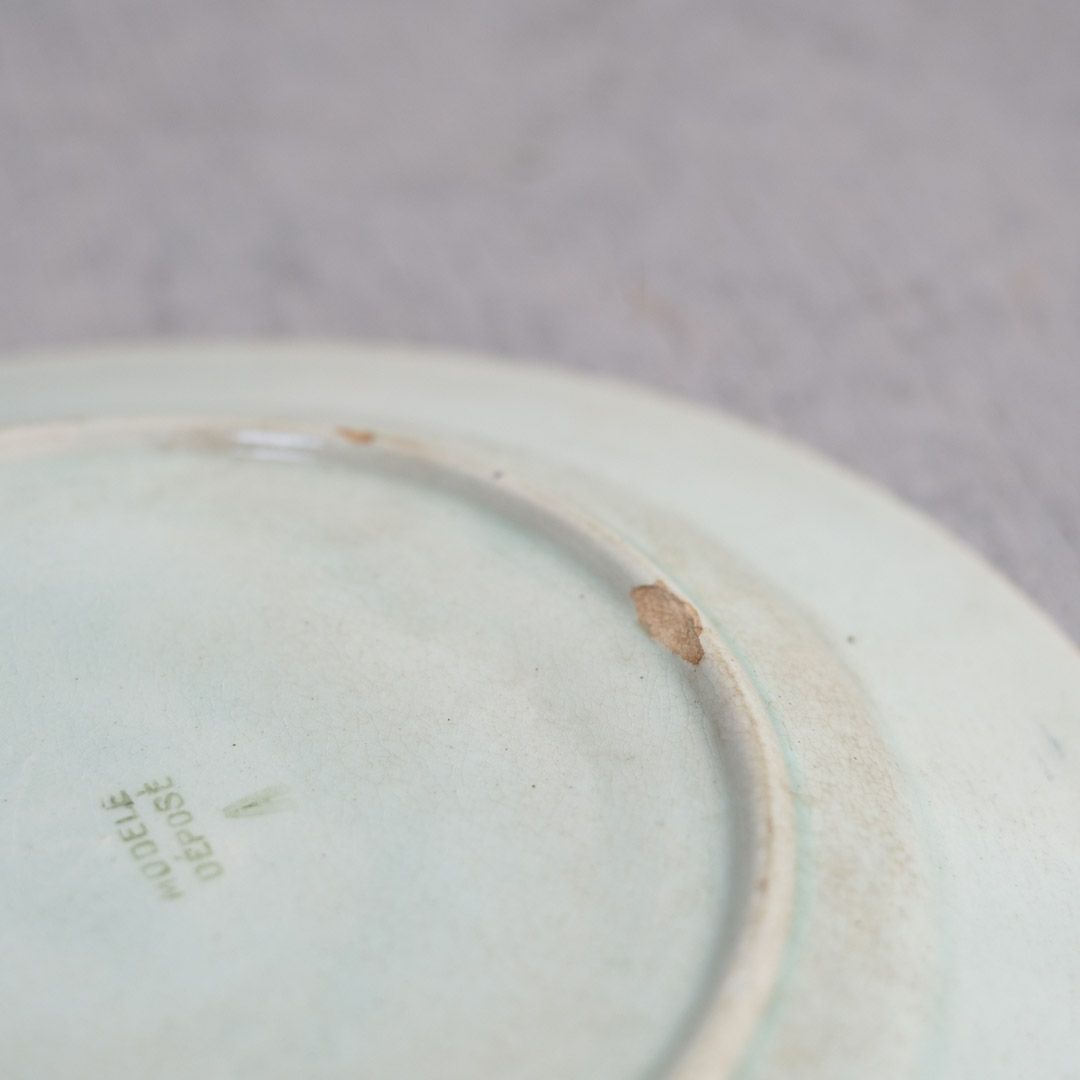 アンティーク バルボティーヌ皿 フランス 陶器  MODELE DEPOSE