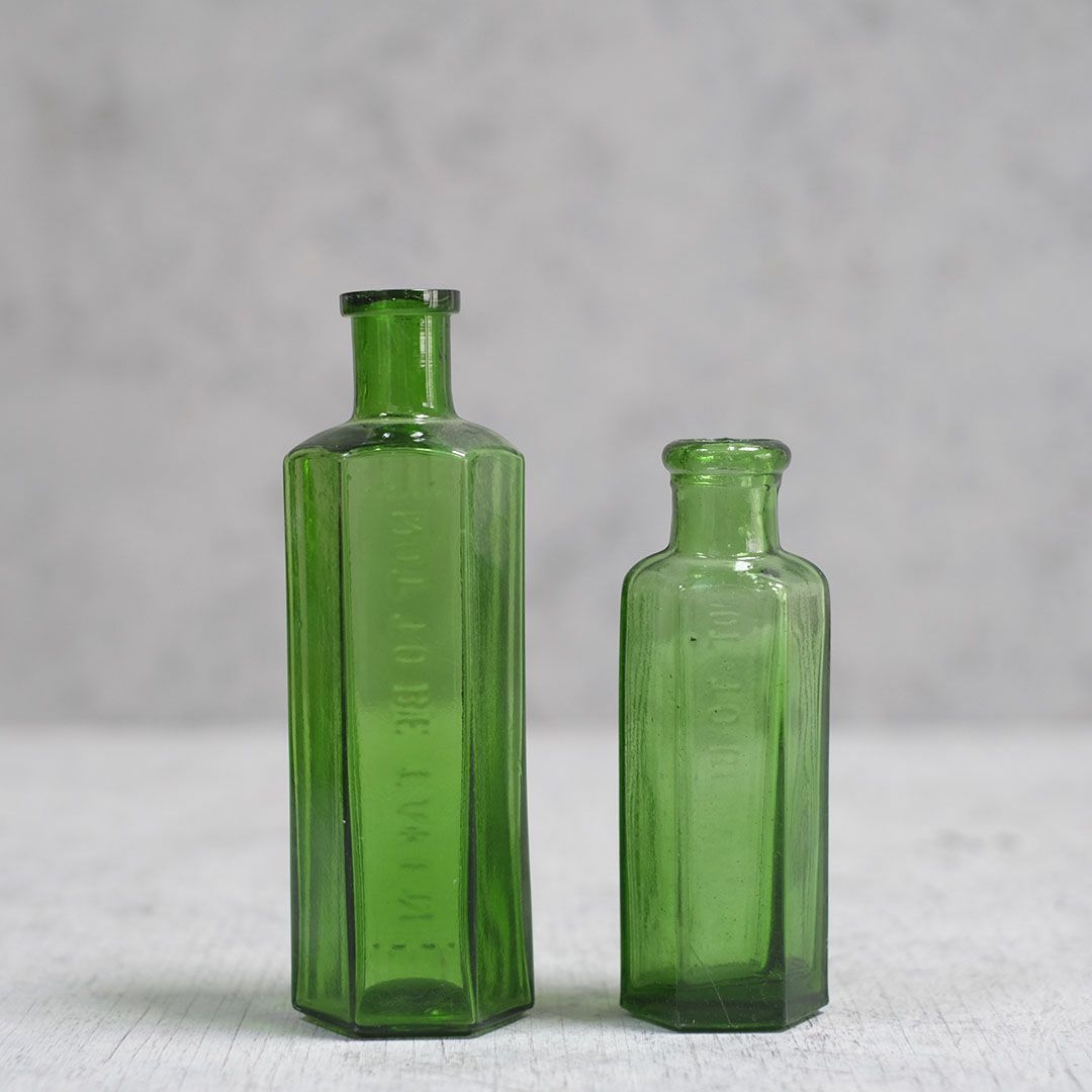 アンティーク 劇薬瓶/ポイズンボトル グリーン エメラルドグリーン