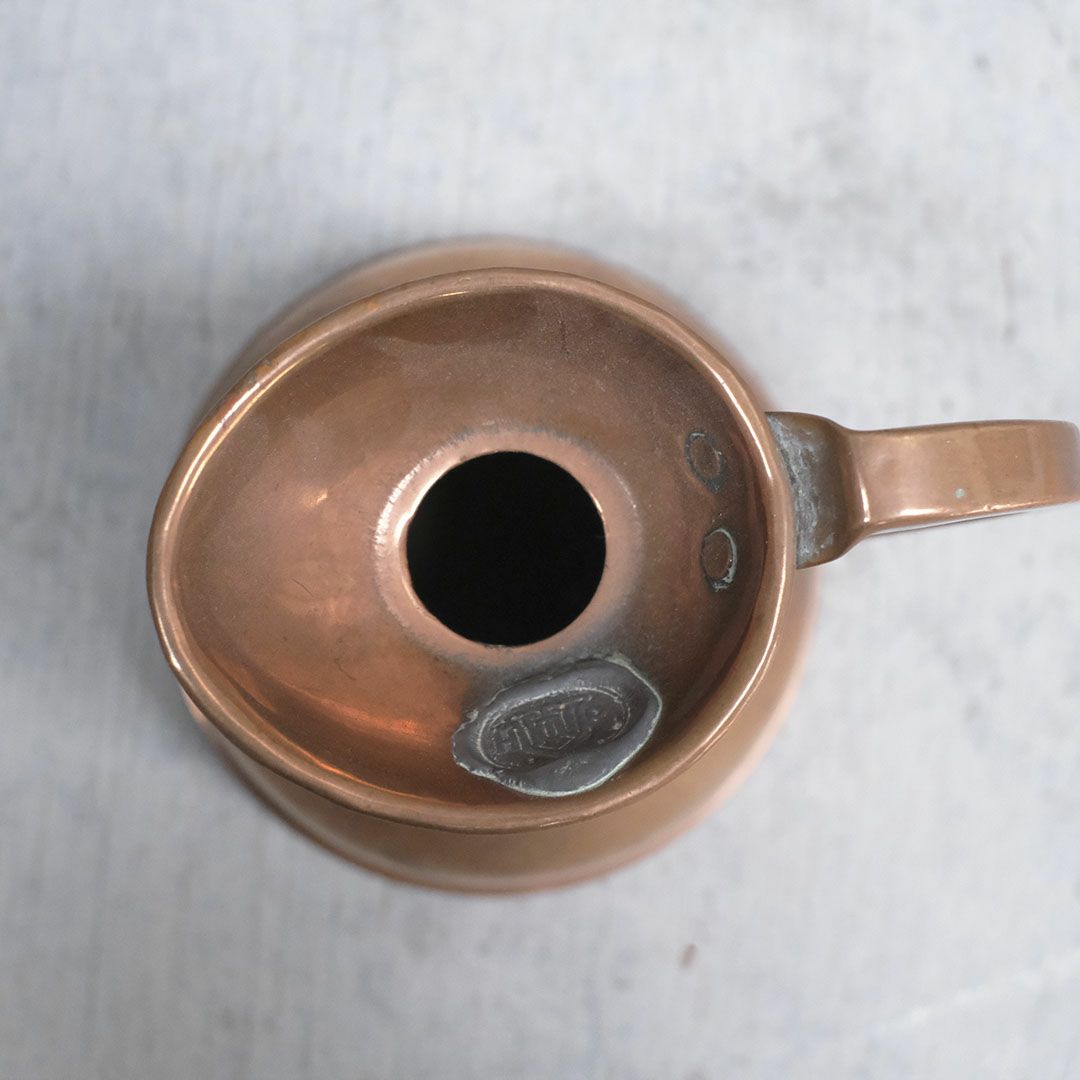 アンティーク コッパーメジャリングジャグ イギリス 研磨済み銅製水差し8