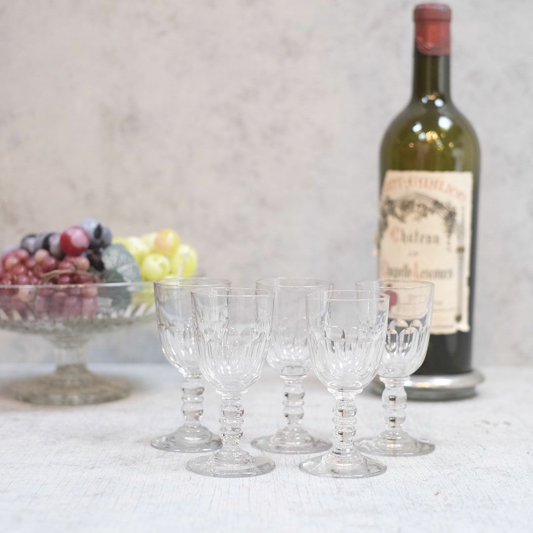 アンティークアペリティフグラス 足つきグラス 食前酒グラス フランス 