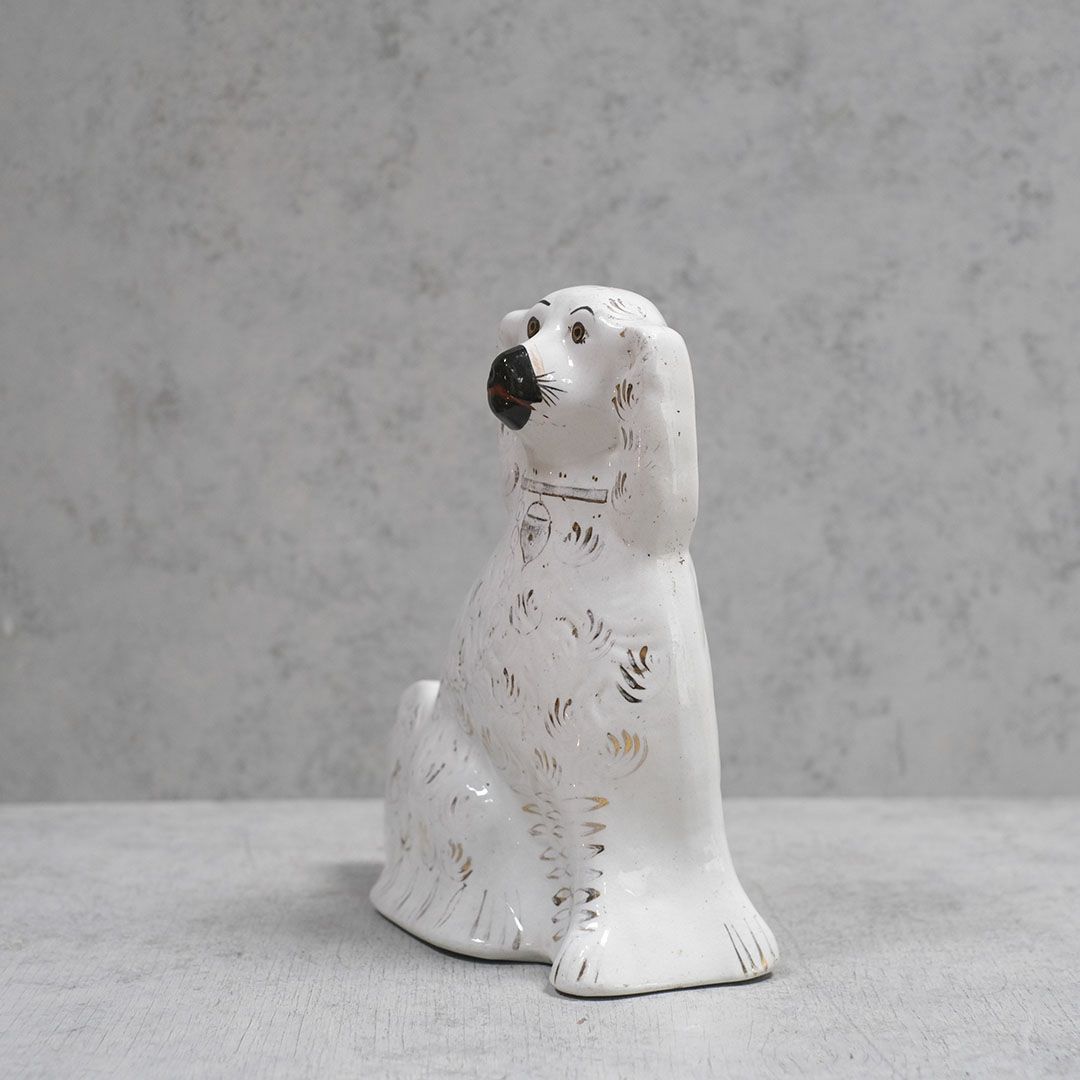 アンティークスタッフォードシャードッグ 犬の置物 イギリス 陶器2