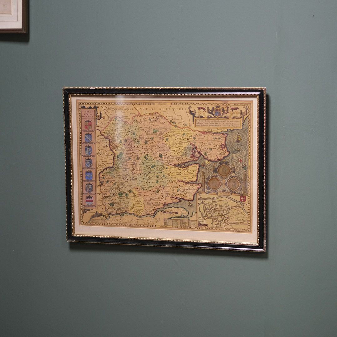アンティークピクチャーMAP・SUFFORK 古いイギリスの地図の通販 ...