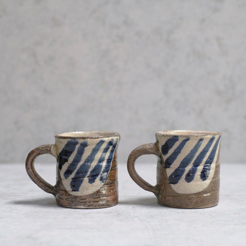 やちむん 沖縄 松田共司 マグカップ ビアマグ 登り窯 読谷村北窯 一点