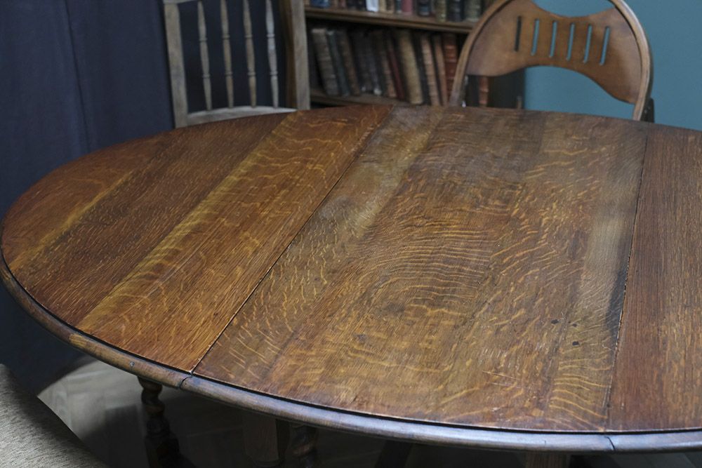 アンティーク 大きなゲートレッグテーブルA　イギリス ジャコビアン様式 バタフライテーブル ドロップリーフテーブル