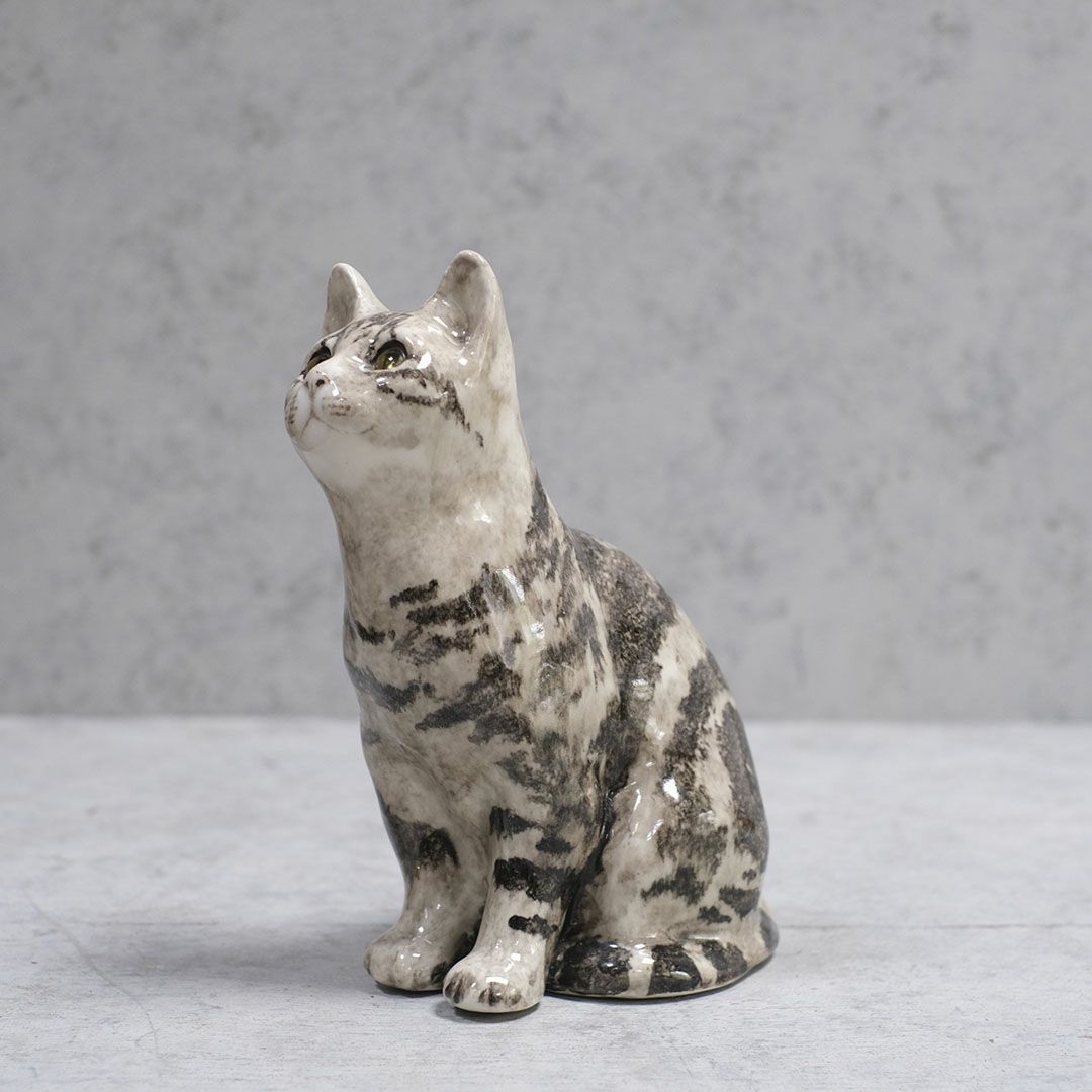 ヴィンテージ WINSTANLEY CAT/ケンジントンキャット サバトラ イギリス 陶芸作家Jenny Winstanley陶器