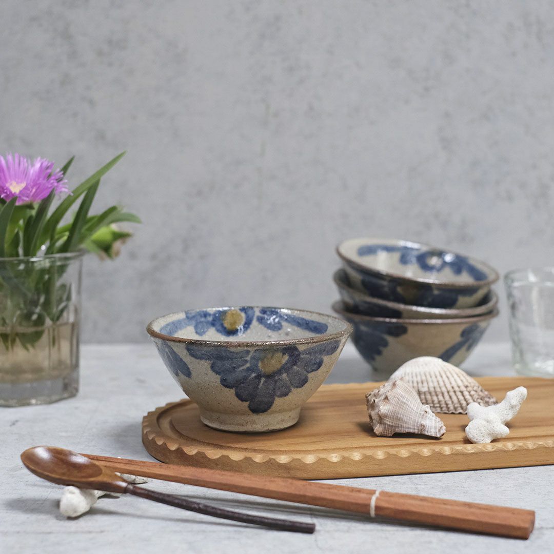 やちむん 沖縄 宮城正享 マカイ 飯椀 茶碗 読谷村北窯 登り窯陶器