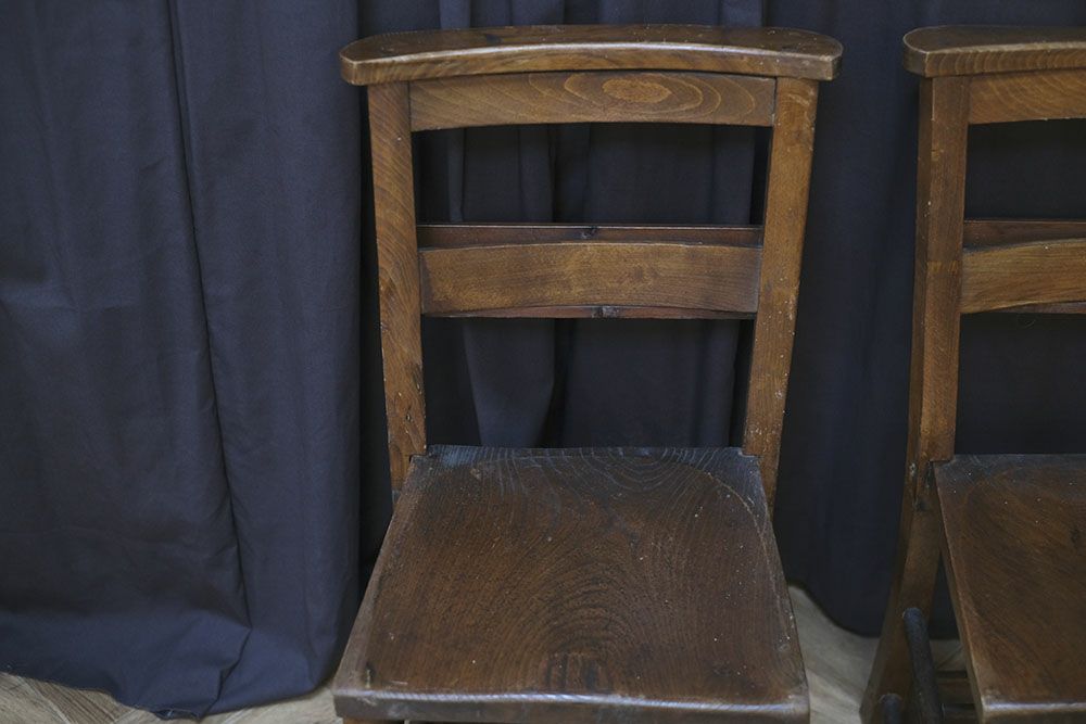 アンティーク チャーチチェア チャペルチェア 教会の椅子