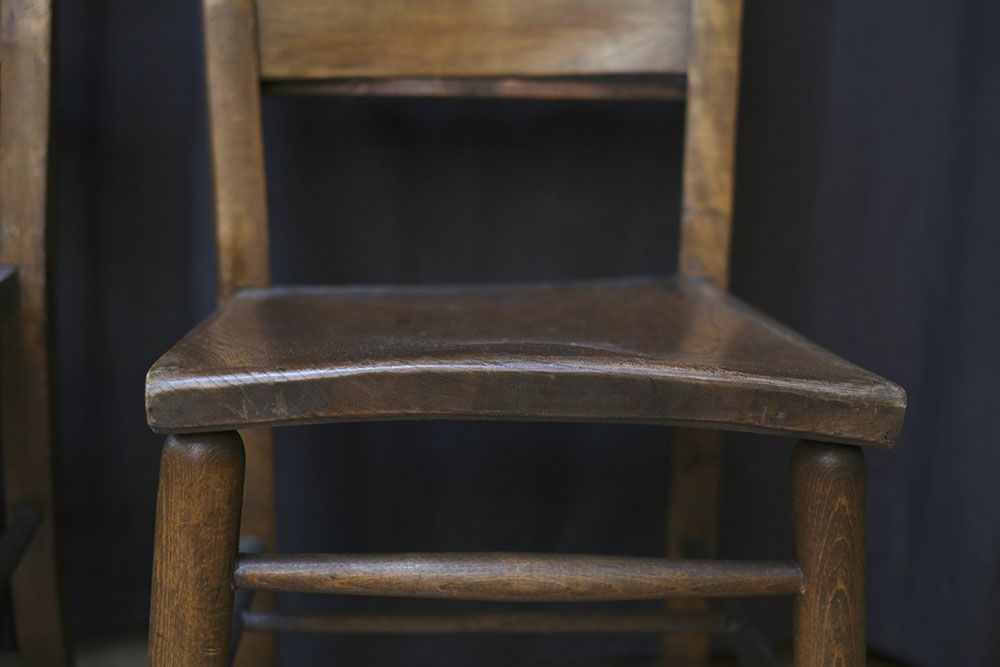 アンティーク チャーチチェア チャペルチェア 教会の椅子