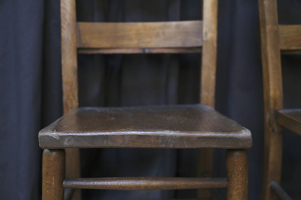 アンティーク チャーチチェア チャペルチェア 教会の椅子