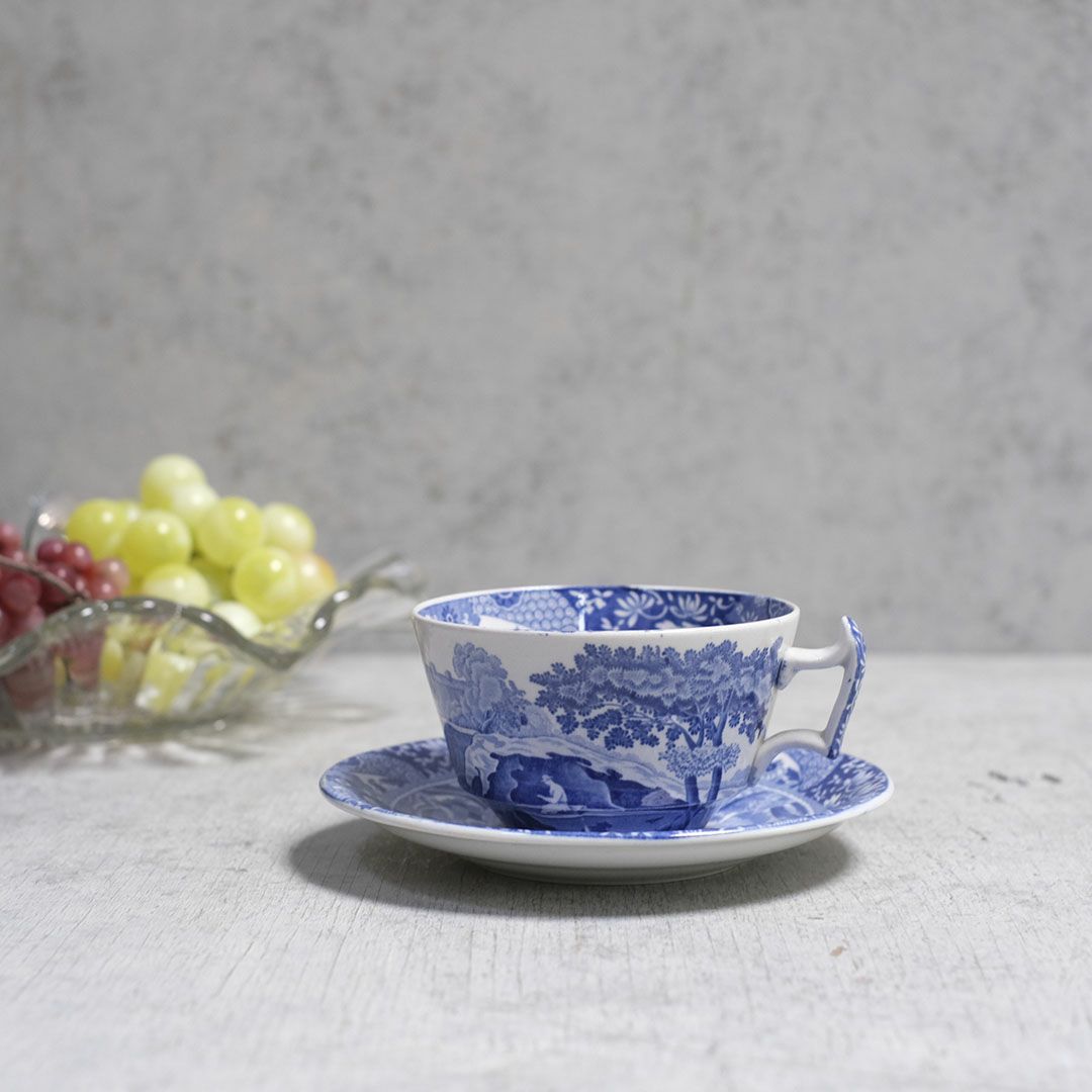 アンティークティーカップ&ソーサー SPODE ITALIAN スポード イギリス