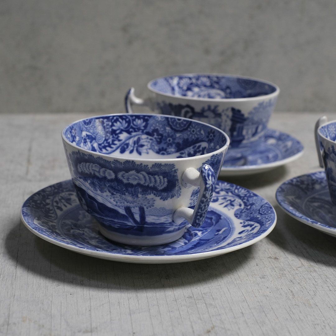 アンティークティーカップ&ソーサー SPODE ITALIAN スポード イギリス