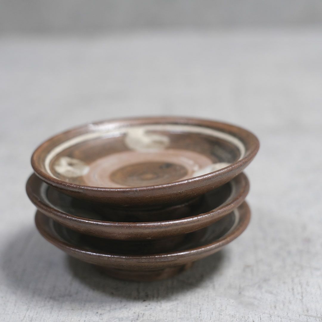 やちむん 沖縄 松田共司 点打ち 豆皿 茶 読谷村北窯 一点物 の通販