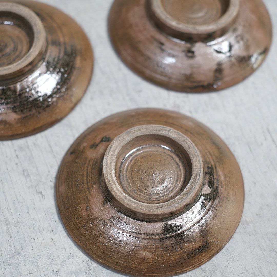 やちむん 沖縄 松田共司 点打ち 豆皿 茶 読谷村北窯 一点物 の通販