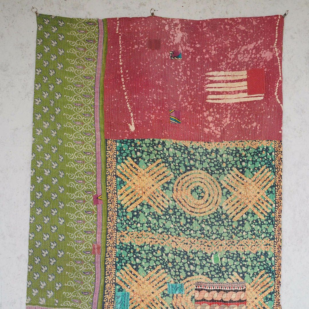 KANTHA(カンタ)・パッチワーク刺し子の大判ファブリック