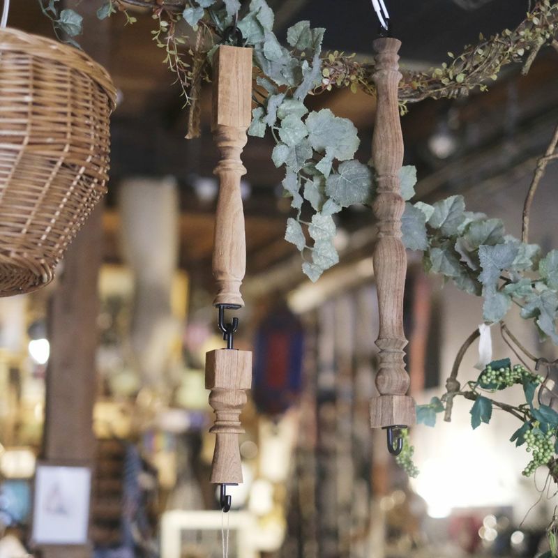 古材のウッドスピンドルフック S の通販 アンティーク調でおしゃれな