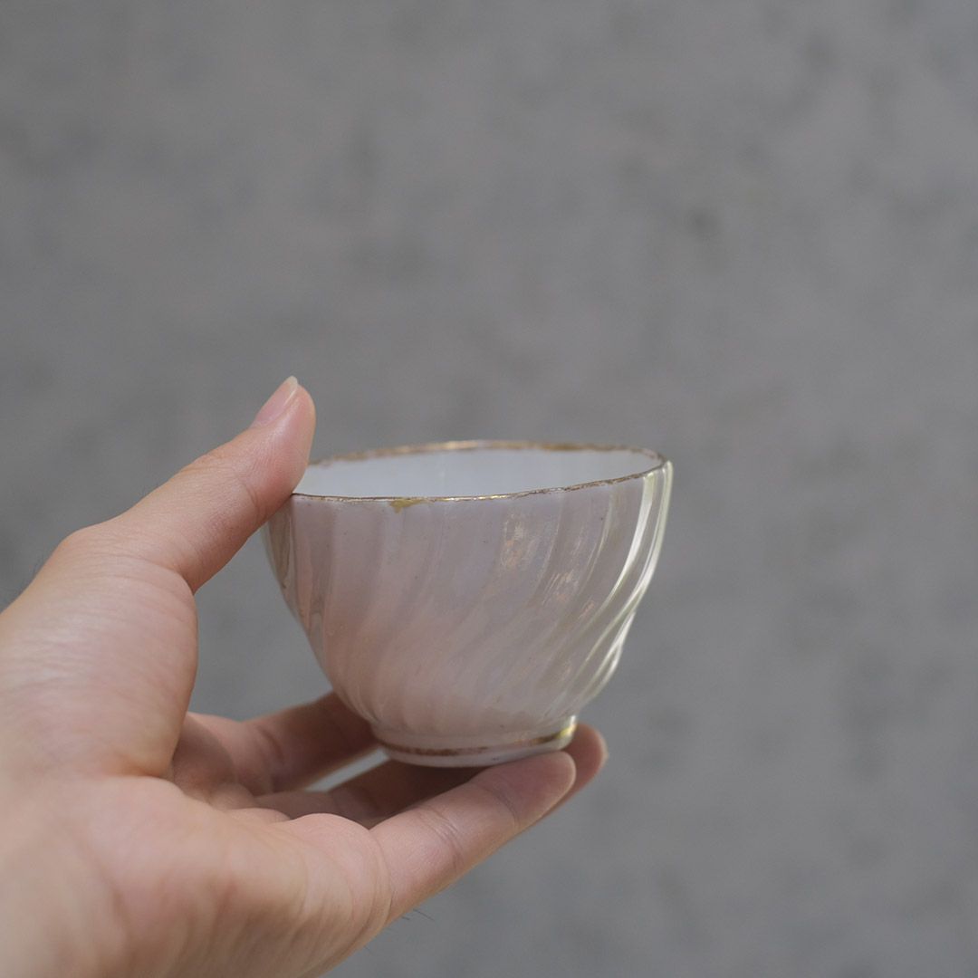 アンティーク ティーボウル イギリス 19世紀/アンティーク食器 白02