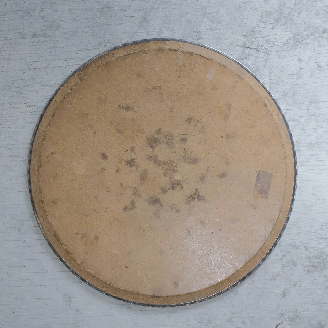 ヴィンテージ プレイスマット イギリス シルバープレート ラウンド07