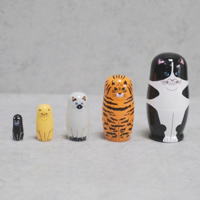 かわいい犬のマトリョーシカ MIDORI KOMATSU 置物 おしゃれな