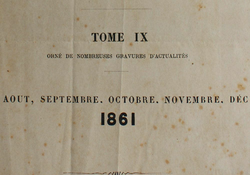 アンティークLe Monde illustr1860年代リトグラフ 19世紀洋書のページ2