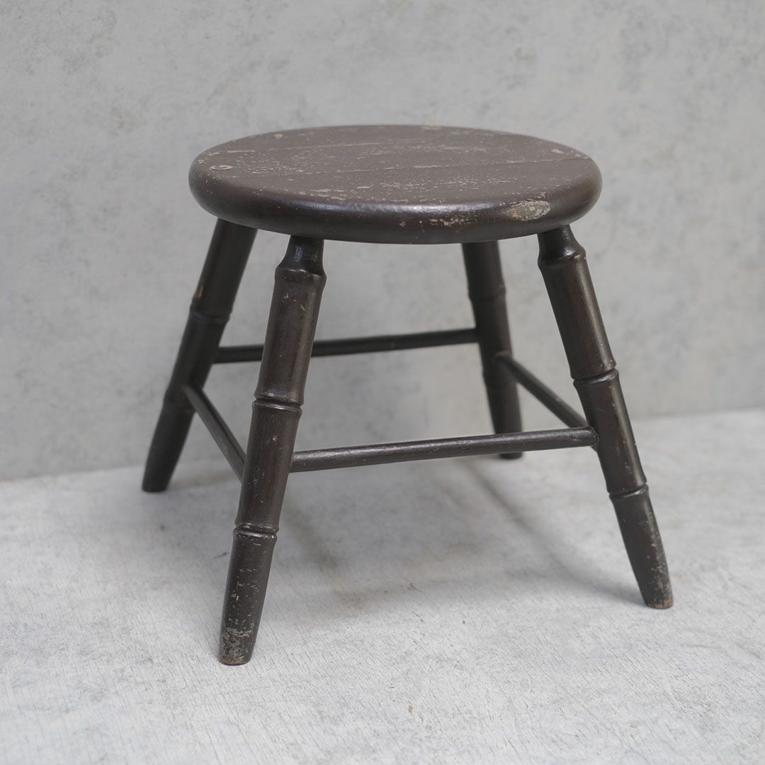 アンティーク 小さなスツール イギリス 椅子 高さ19cm/アンティーク家具02