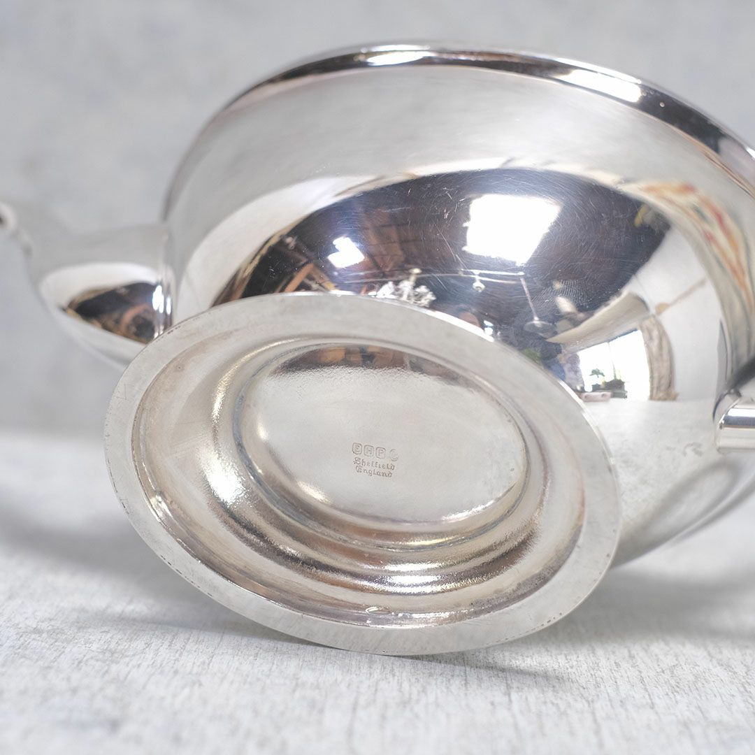 アンティークティーポット EH Parkin & Co イギリス シルバープレート