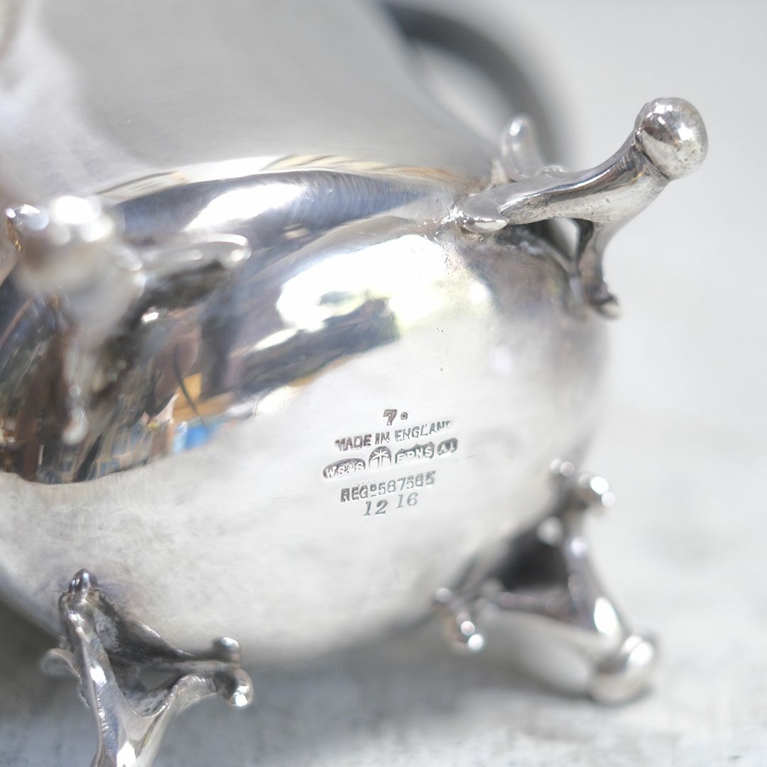 アンティーク ティーポット WS&S イギリス シルバープレート