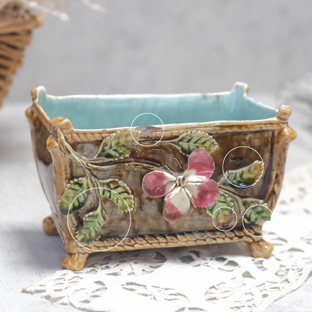 アンティーク バルボティーヌフラワーベース フランス ジャルディニエール