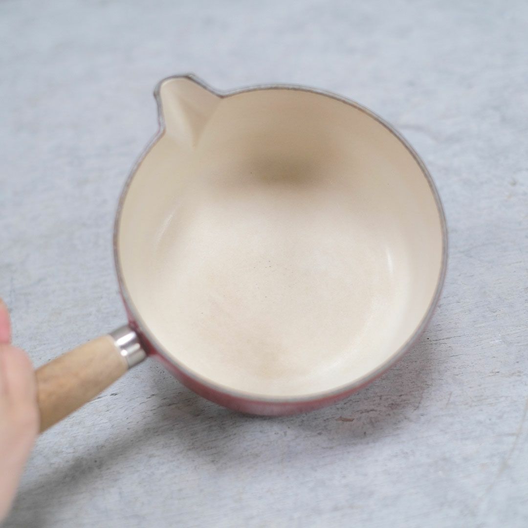 ヴィンテージ Le Creuset（ルクルーゼ）鍋 赤 片手鍋 フランス S6